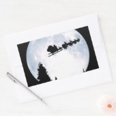 kerstmaan rechthoekige sticker (Envelop)