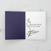 kerstmaan-versiering in Snowflakes Feestdagen Kaart (Binnen)