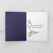 kerstmaan-versiering in Snowflakes Feestdagen Kaart (Binnen)