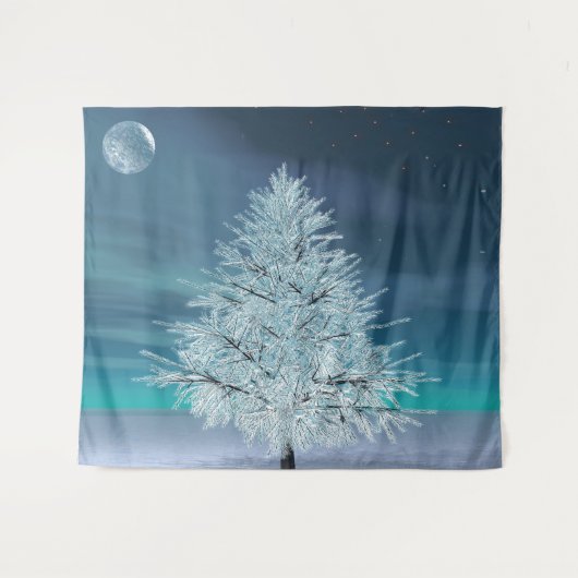 Kerstmaan Wandkleed (Voorkant (horizontaal))