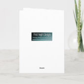 kerstmaand Aladdin Feestdagen Kaart (Achterkant)