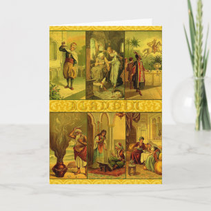 kerstmaand Aladdin Feestdagen Kaart