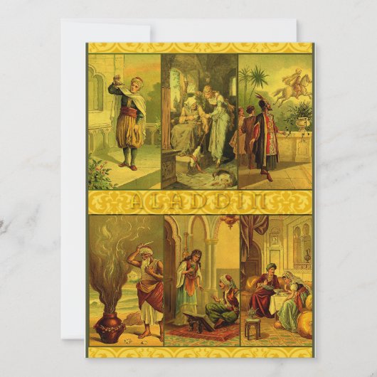  kerstmaand Aladdin Kaart (Voorkant)