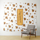 Kerstmaand-turkey-resten-fotobackdrop Wandkleed (In Situ (horizontaal))