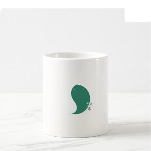Kerstmaanfasemok - Wit & Groen Koffiemok