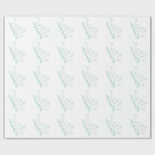 kerstmacabere boom cadeaupapier (Vlak)