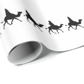 KerstMagi Silhouette Cadeaupapier (Rol Hoek)
