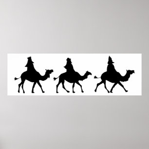 KerstMagi Silhouette Poster