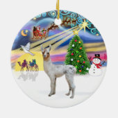 Kerstmagie - Baby Lama Keramisch Ornament (Achterkant)