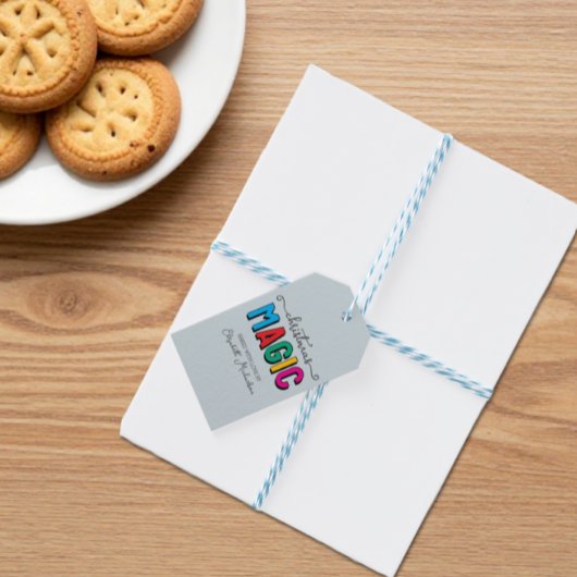 Kerstmagie Bakken Cadeaulabel