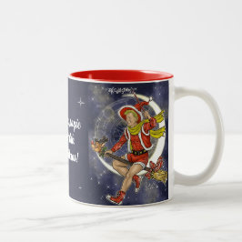 Kerstmagie begint met dr. Kerstmis Tweekleurige Koffiemok