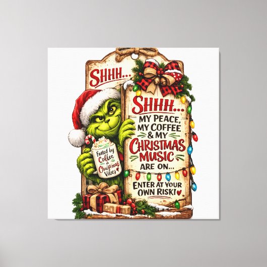 Kerstmagie Canvas Afdruk (Voorkant)