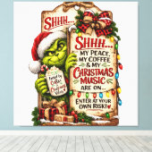 Kerstmagie Canvas Afdruk (Insitu (Houten vloer))