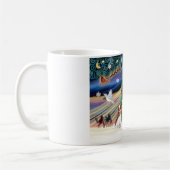 Kerstmagie / Cavalier King Charles (vier) Koffiemok (Links)