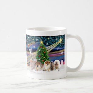 Kerstmagie Chow Chows (vier) Koffiemok