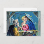 Kerstmagie: een oud Briefkaart (Voorkant / Achterkant)