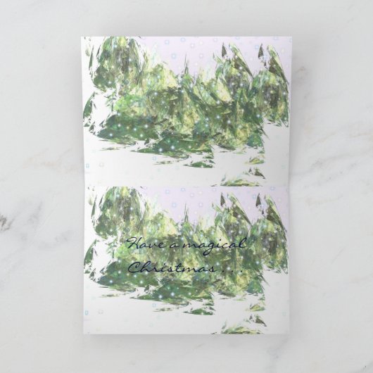 KERSTMAGIE FEESTDAGEN KAART (Binnen)