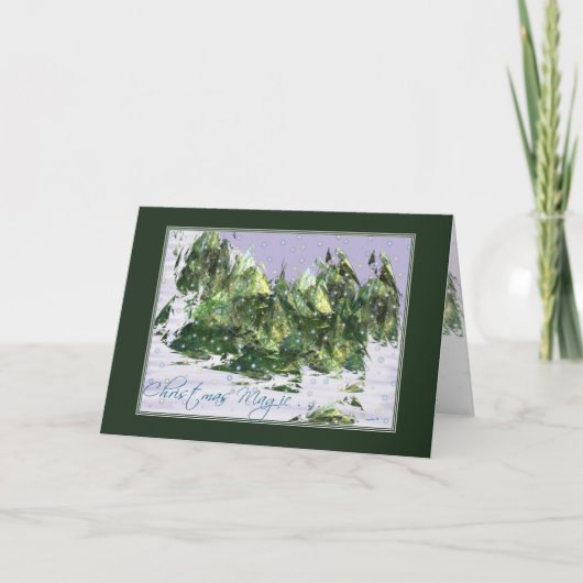 KERSTMAGIE FEESTDAGEN KAART (Voorkant)