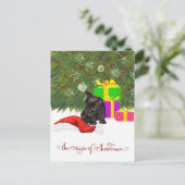 Kerstmagie Feestdagenkaart (Staand voorkant)