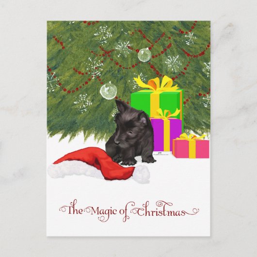 Kerstmagie Feestdagenkaart (Voorkant)