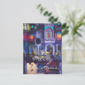 Kerstmagie Feestdagenkaart (Staand voorkant)