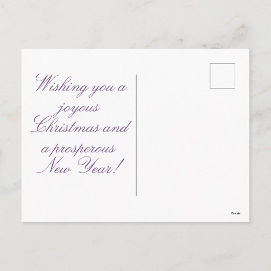 Kerstmagie Feestdagenkaart (Achterkant)