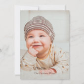 Kerstmagie Foto Script Typografie Overlay Feestdagenkaart (Achterkant)