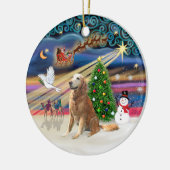 Kerstmagie - Goud (B-2010) Keramisch Ornament (Links)