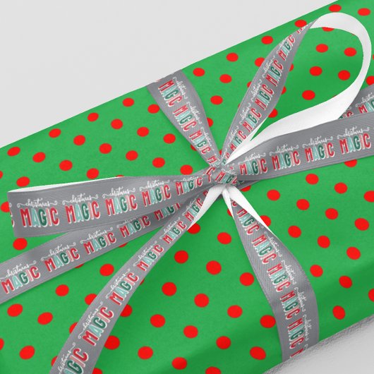 Kerstmagie Grosgrain Lint