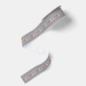 Kerstmagie Grosgrain Lint (Achterkant)