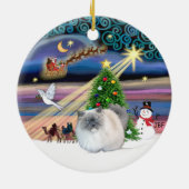 Kerstmagie - Himalaya Keramisch Ornament (Achterkant)