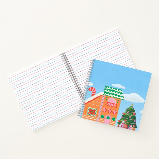 Kerstmagie in Candyland Notitieboek (Binnen)