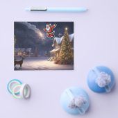 Kerstmagie is in de lucht en nieuwjaarskerstman flyer (Enkel)