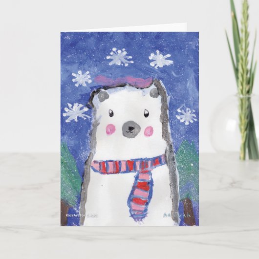 Kerstmagie - Kinderkunst voor CHOC Kaart (Voorkant)