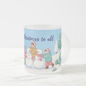 Kerstmagie Matglas Koffiemok (Voorkant rechts)