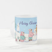 Kerstmagie Matglas Koffiemok (Voorkant links)