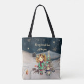 Kerstmagie met leuke personages Tas (Achterkant)