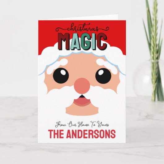 Kerstmagie met Sinterklaas op maat Kaart (Voorkant)