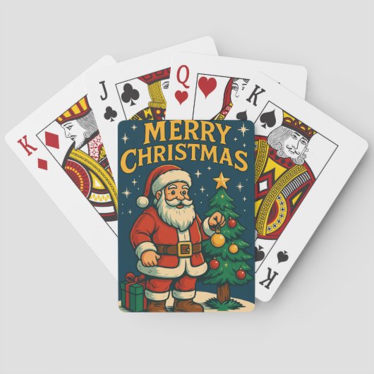 Kerstmagie Pokerkaarten (Achterkant)