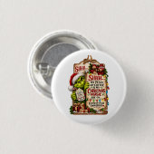 Kerstmagie Ronde Button 3,2 Cm (Voorkant /achterkant)