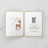 Kerstmagie - Schattigee bosdieren Feestdagen Kaart (Binnen)