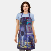 Kerstmagie Schort (Gedragen)