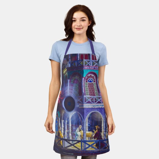 Kerstmagie Schort (Gedragen)