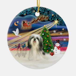 Kerstmagie - Shih Tzu 3 Keramisch Ornament