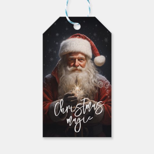 "Kerstmagie" Sinterklaas Cadeaulabel (Voorkant)