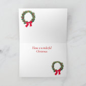 Kerstmagie, sneeuwmeisje ontwerp feestdagen kaart (Binnen)