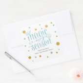 Kerstmagie sticker voor het seizoen (Envelop)
