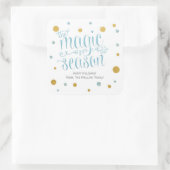 Kerstmagie sticker voor het seizoen (Tas)