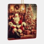 Kerstmagie Vintage Sinterklaas Ornament (Rechts)