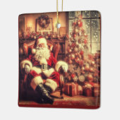 Kerstmagie Vintage Sinterklaas Ornament (Links)